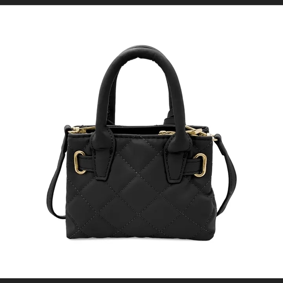Badgley Mischka Black and Gold Mini Bag with Padlock Detail - Picture 3 of 3